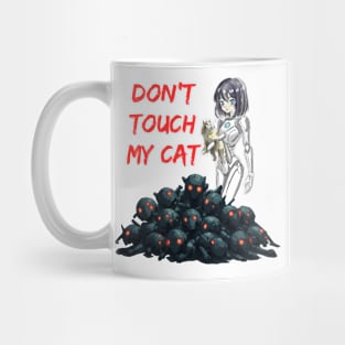 Android girl who loves cats Mug